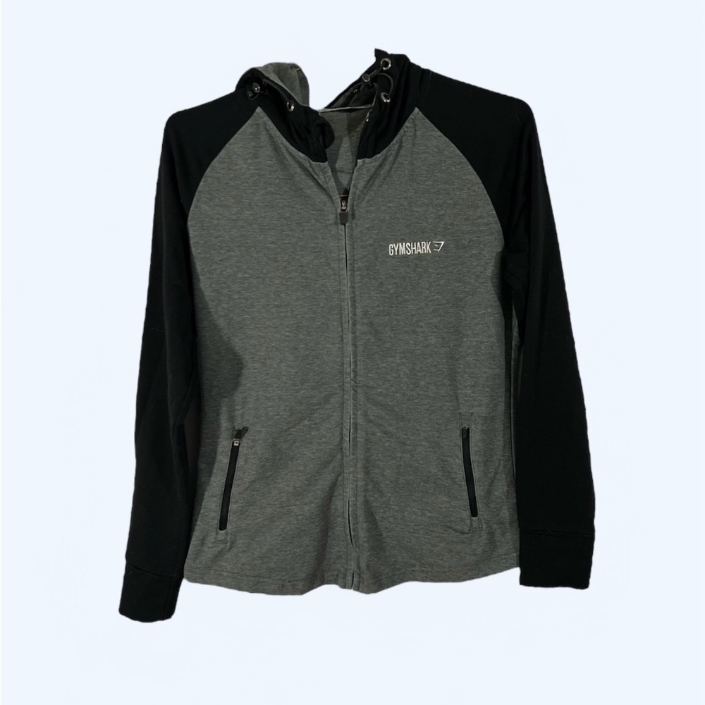 Gymshark‎ Women's Fit Zip Hoodie’ in Black & Charcoal Size S